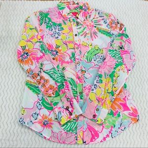 Lilly Pulitzer for Target Nosey Posie Top Size XS